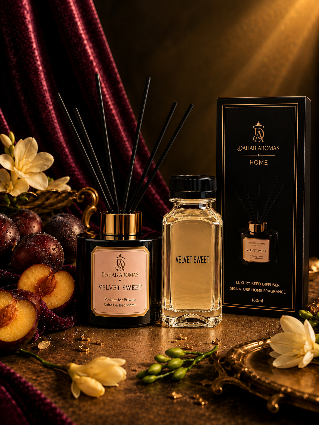 Velvet Sweet Reed Diffuser  Refill Set