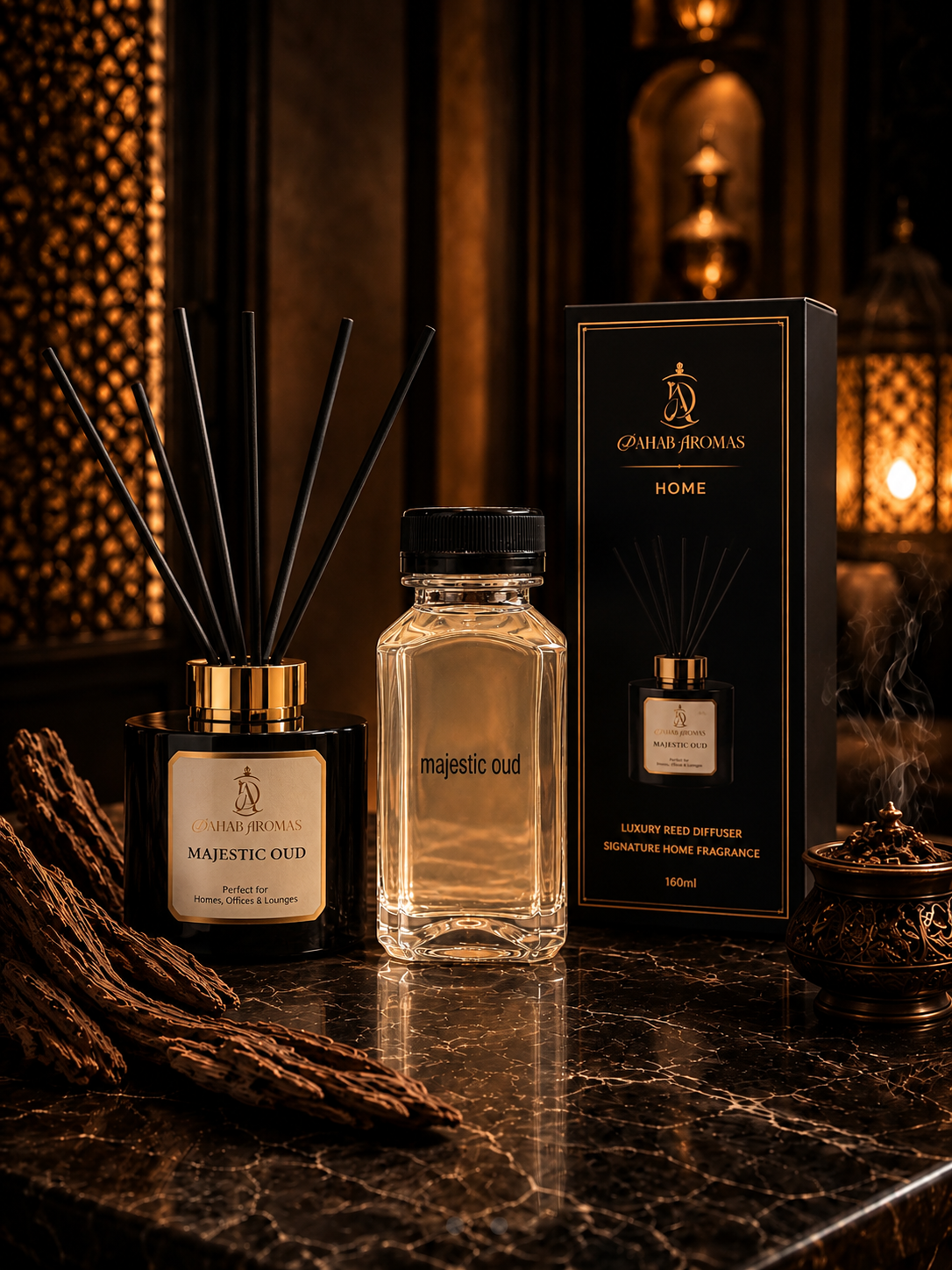 Majestic Oud Reed Diffuser  Refill Set